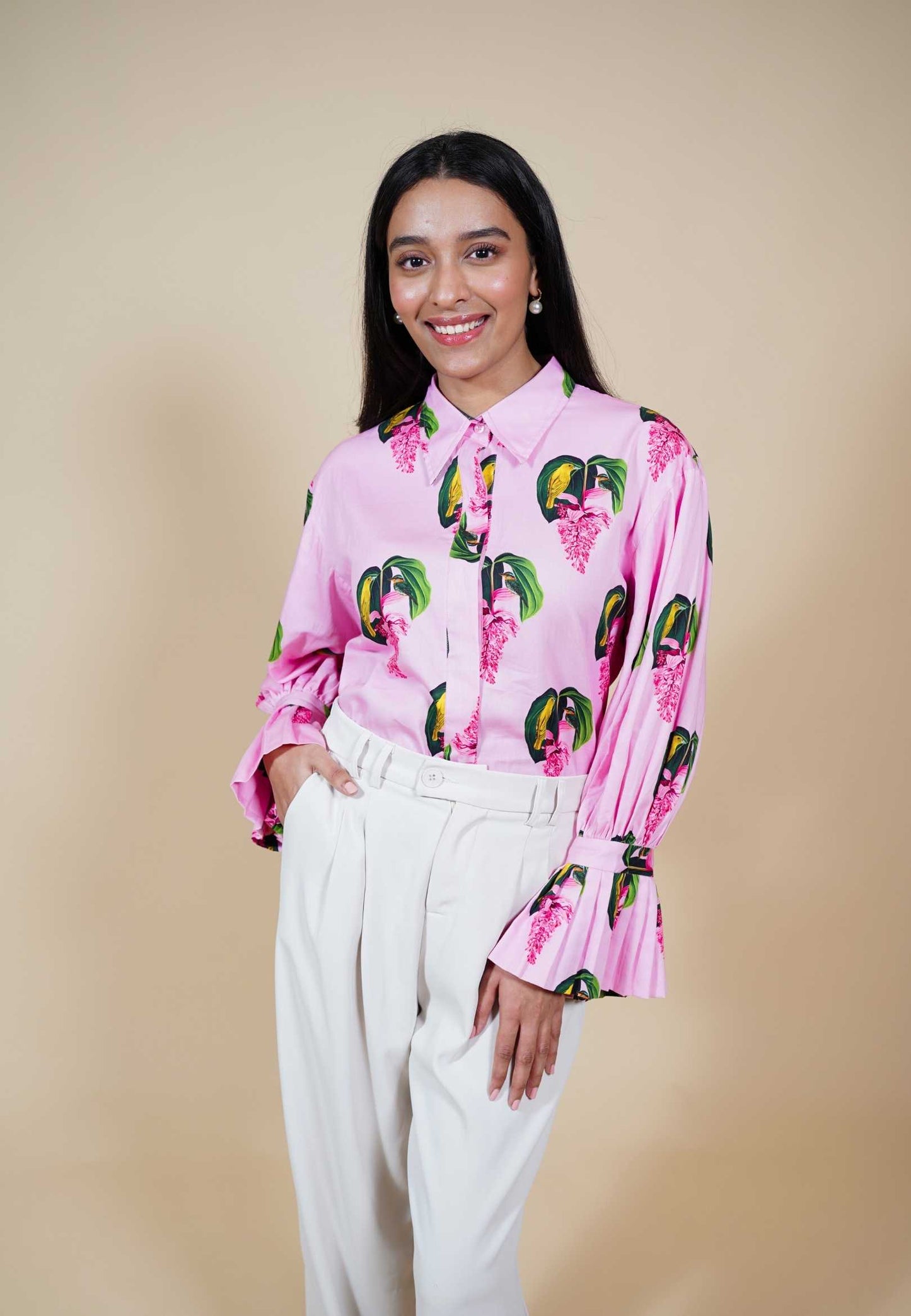 Daisy Pleated Shirt