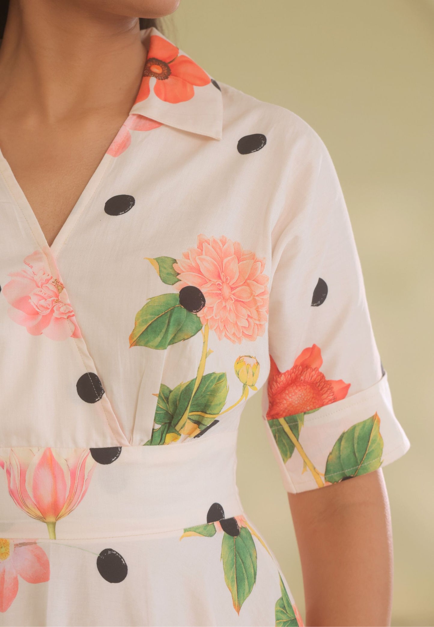 Capri Collar Midi Dress