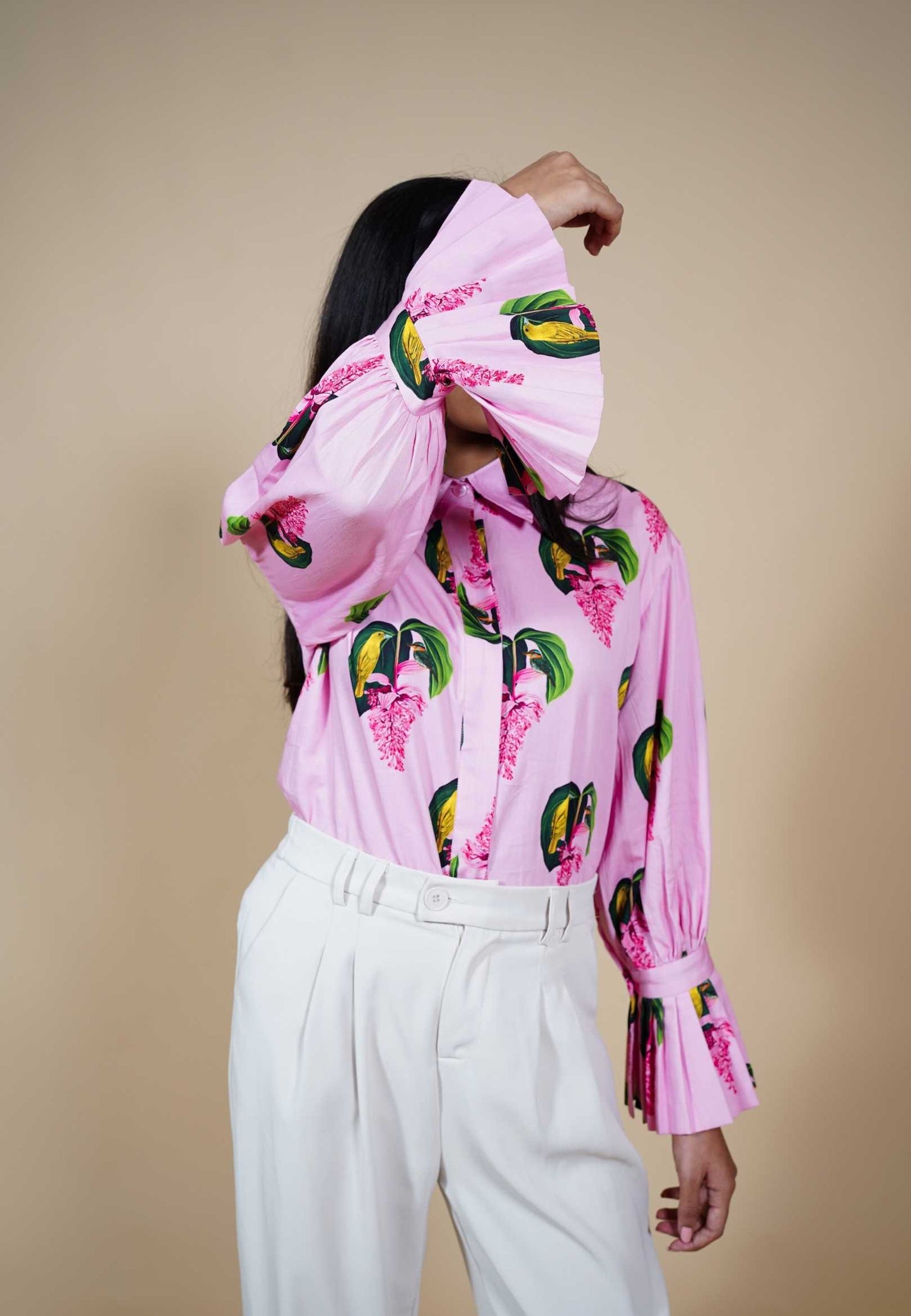 Daisy Pleated Shirt