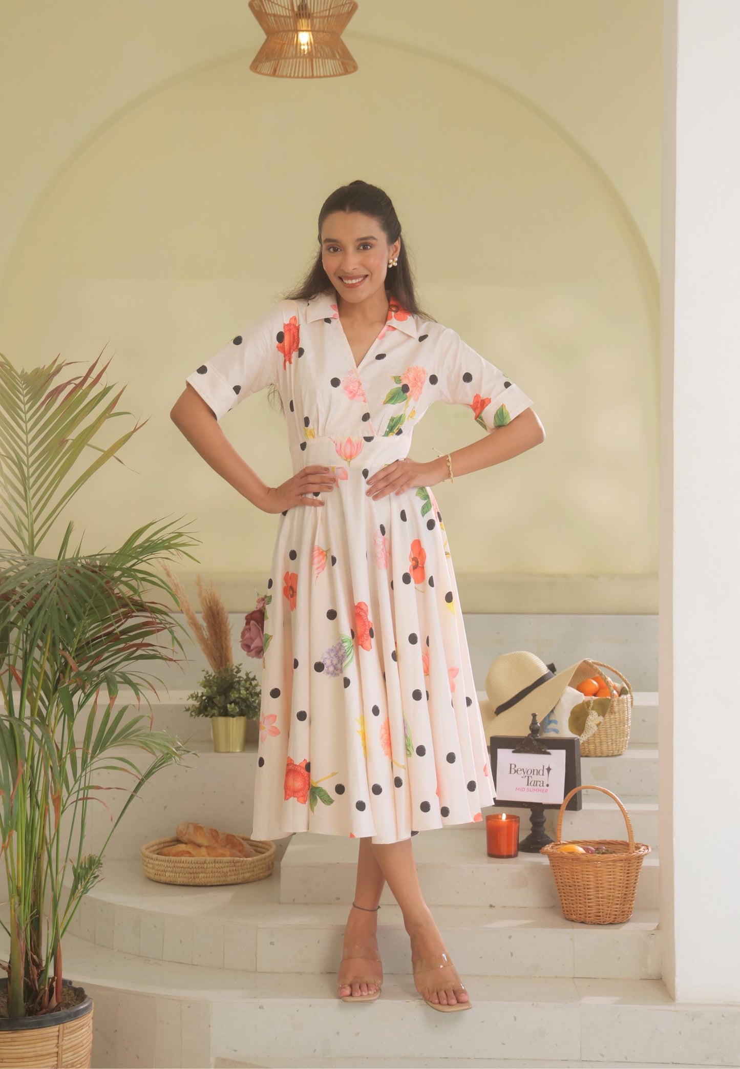 Capri Collar Midi Dress
