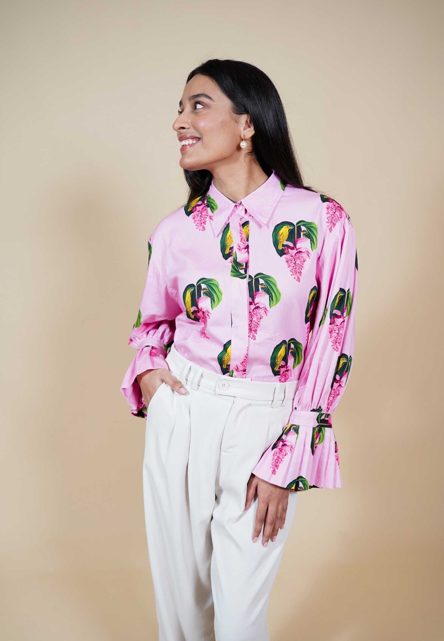 Daisy Pleated Shirt