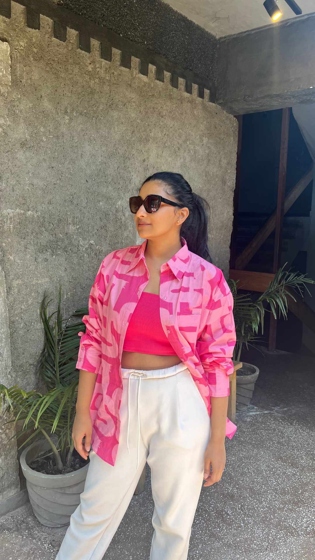 Bubblegum Brush Oversized Shirt