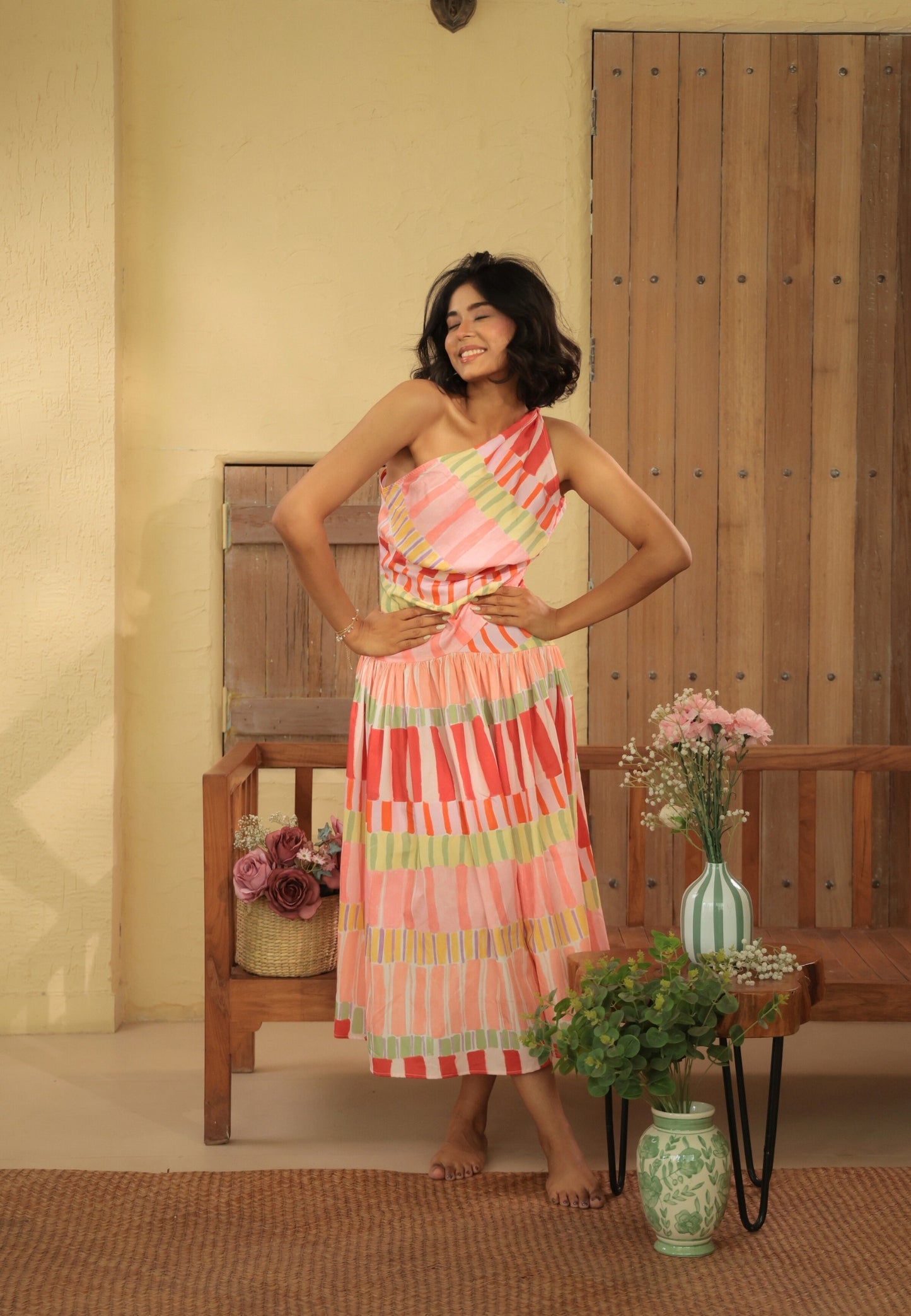 Havana One-Shoulder Dress
