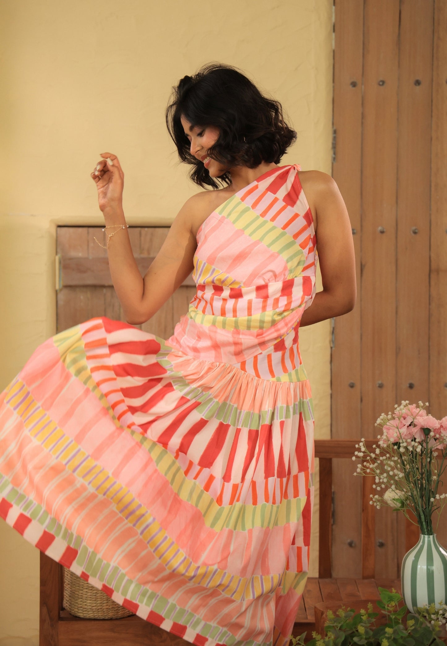 Havana One-Shoulder Dress