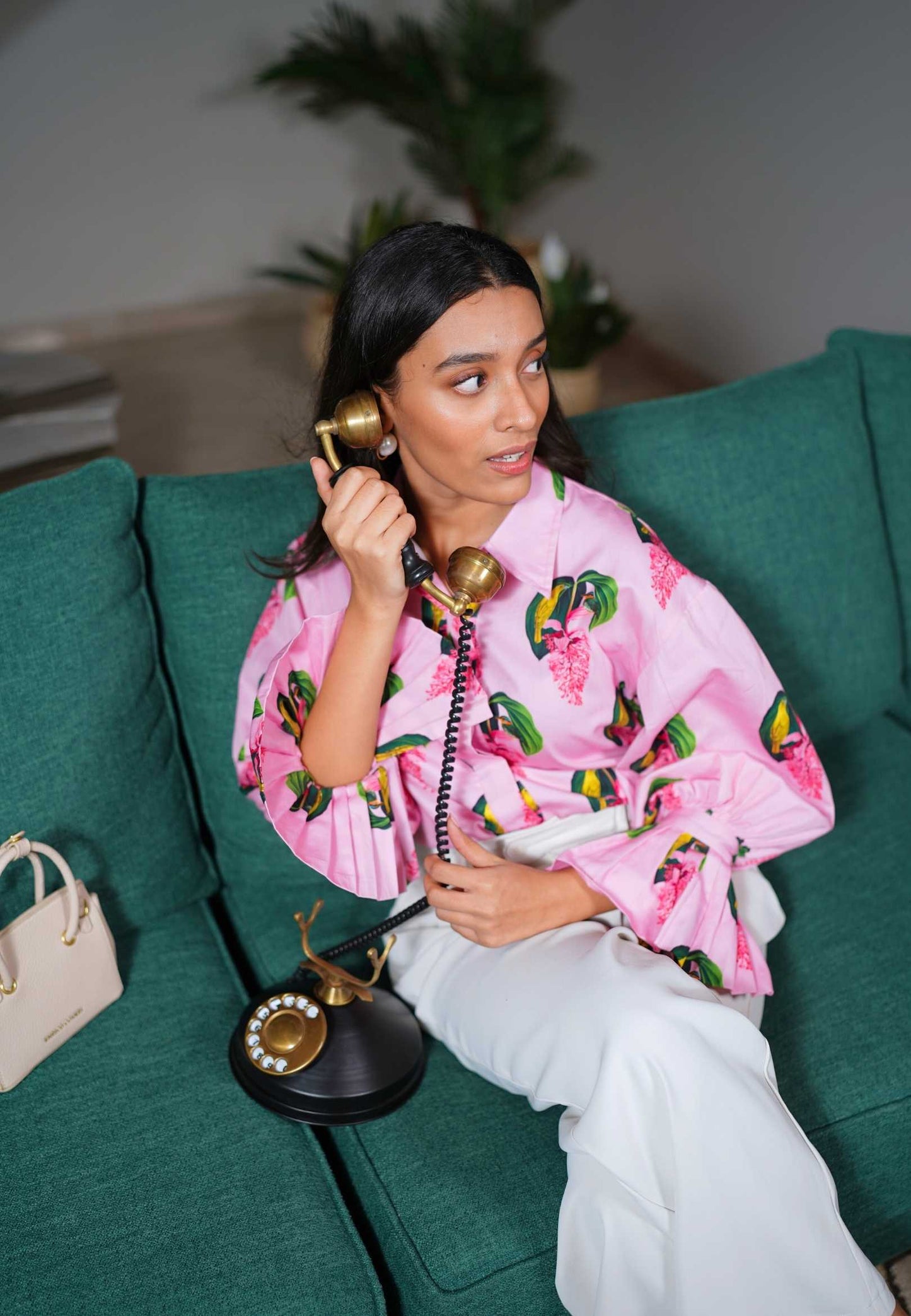 Daisy Pleated Shirt