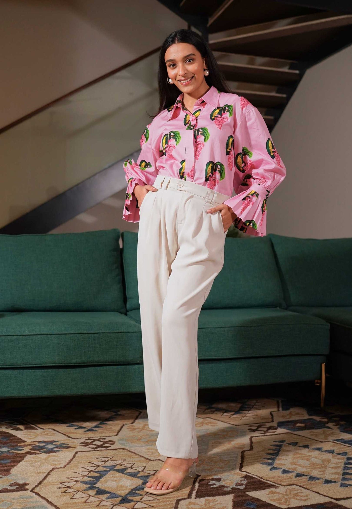 Daisy Pleated Shirt
