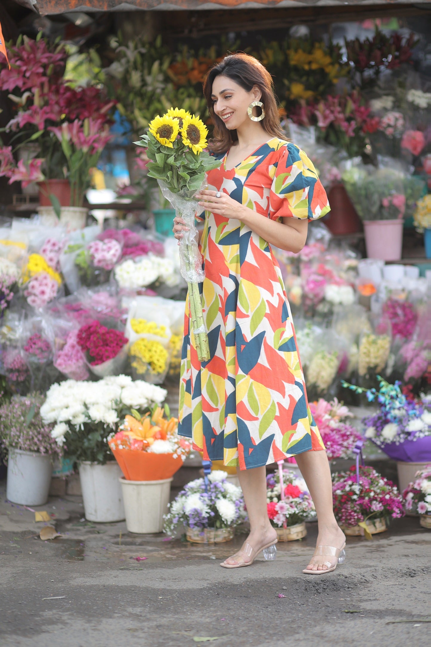 Kaleidoscope Midi Dress