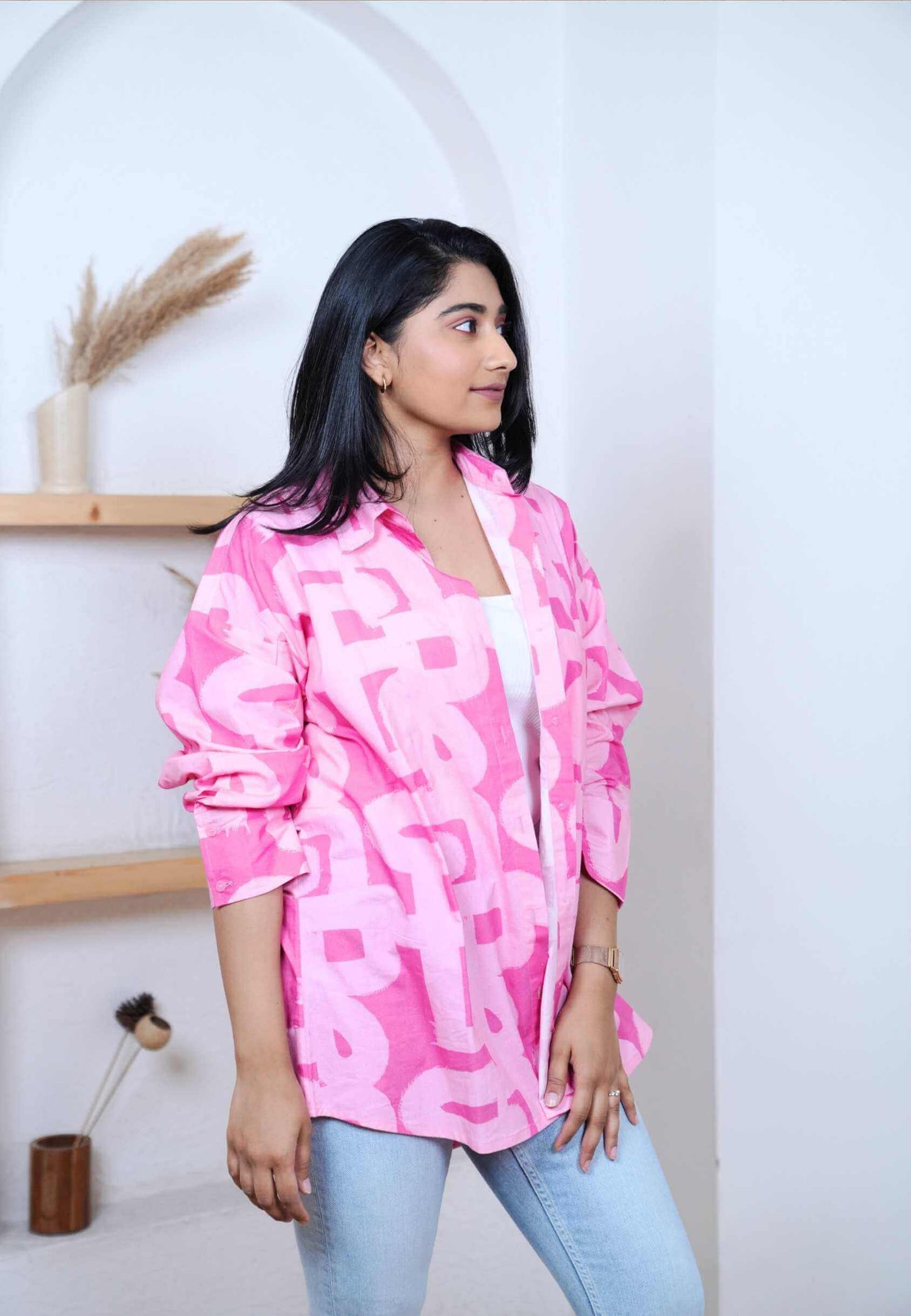 Bubblegum Brush Oversized Shirt