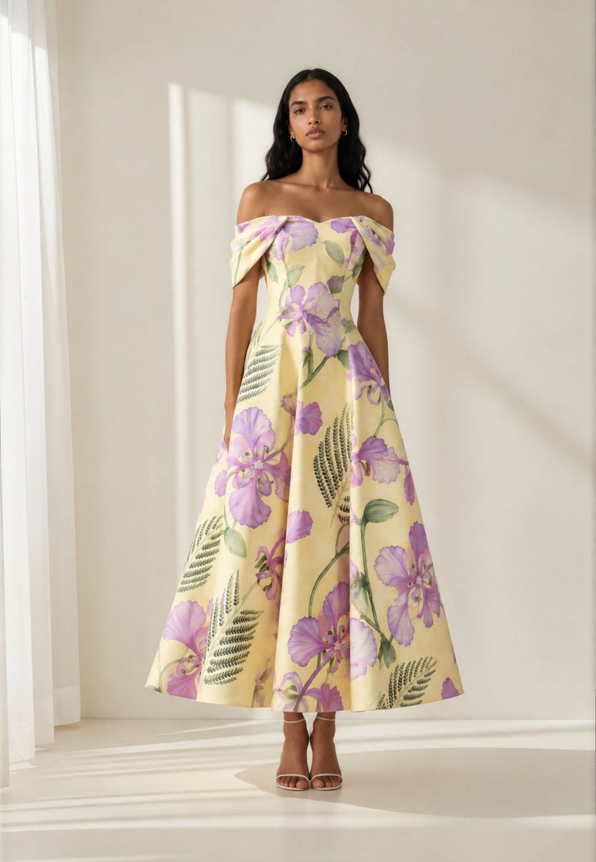 Wisteria Off-Shoulder Dress