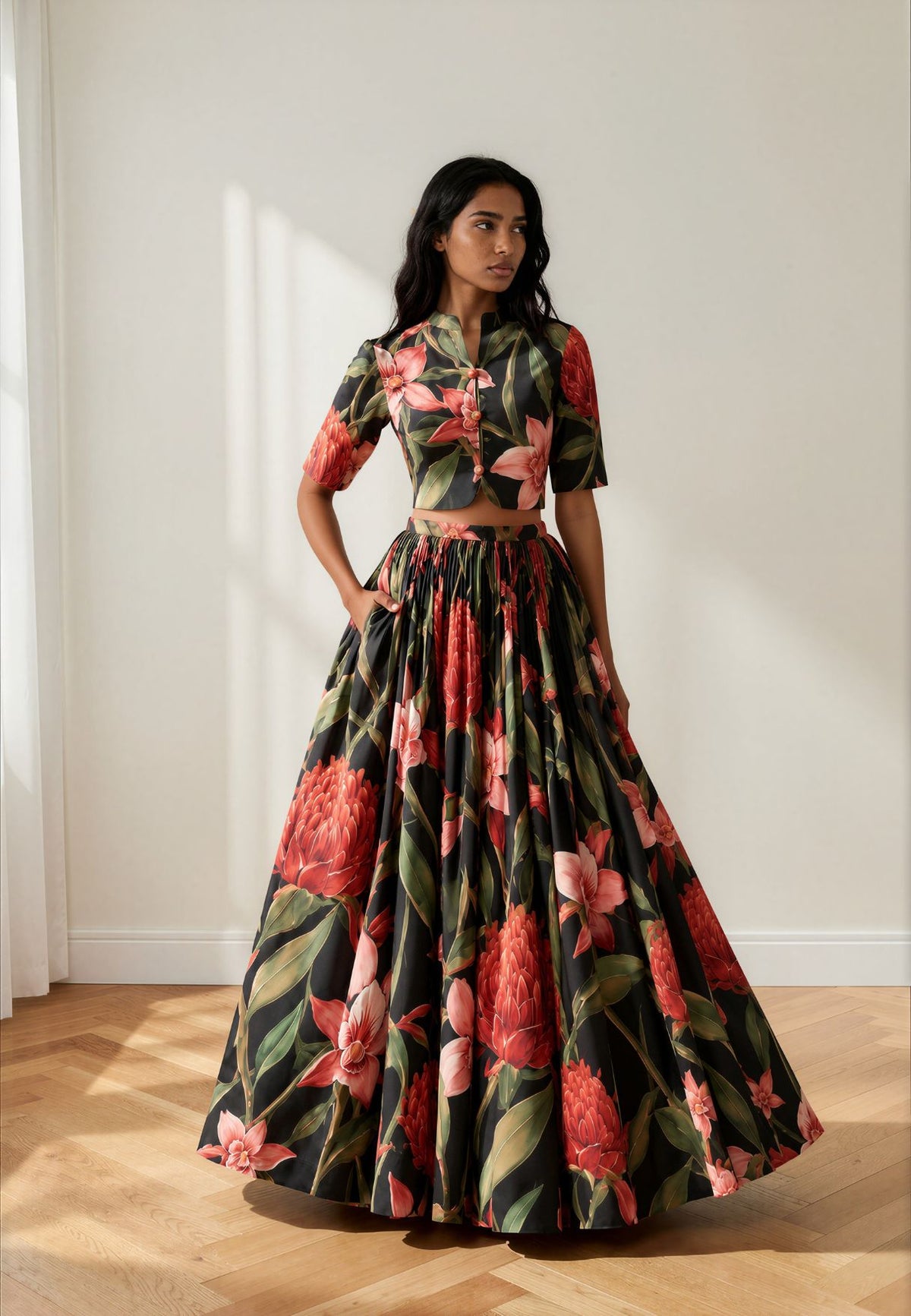 Scarlet Skirt Set