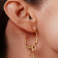 Golden Drip Hoops