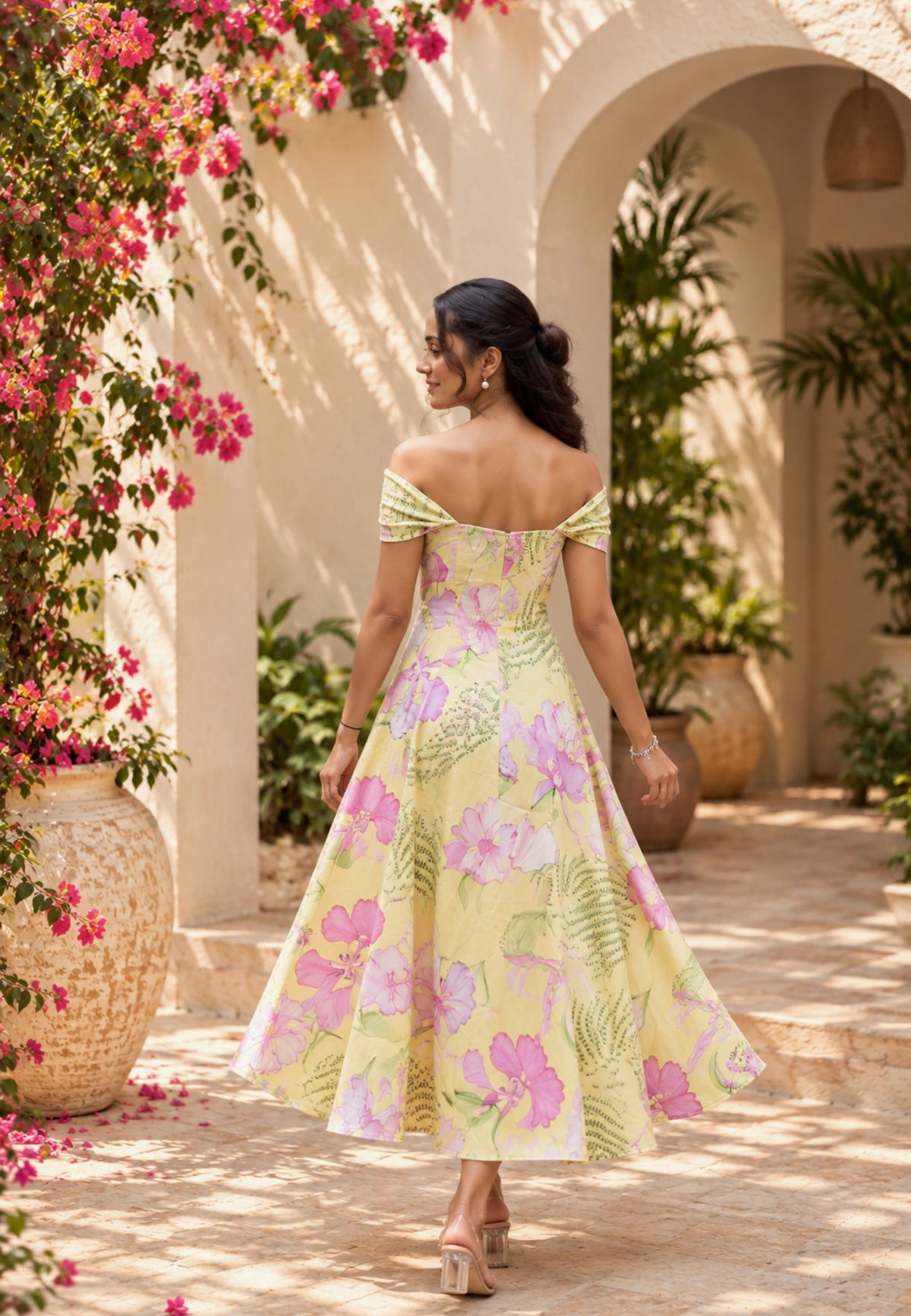 Wisteria Off-Shoulder Dress