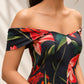 Scarlet Off-Shoulder Midi Dress