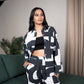 Monochrome Strokes Co-ord Set