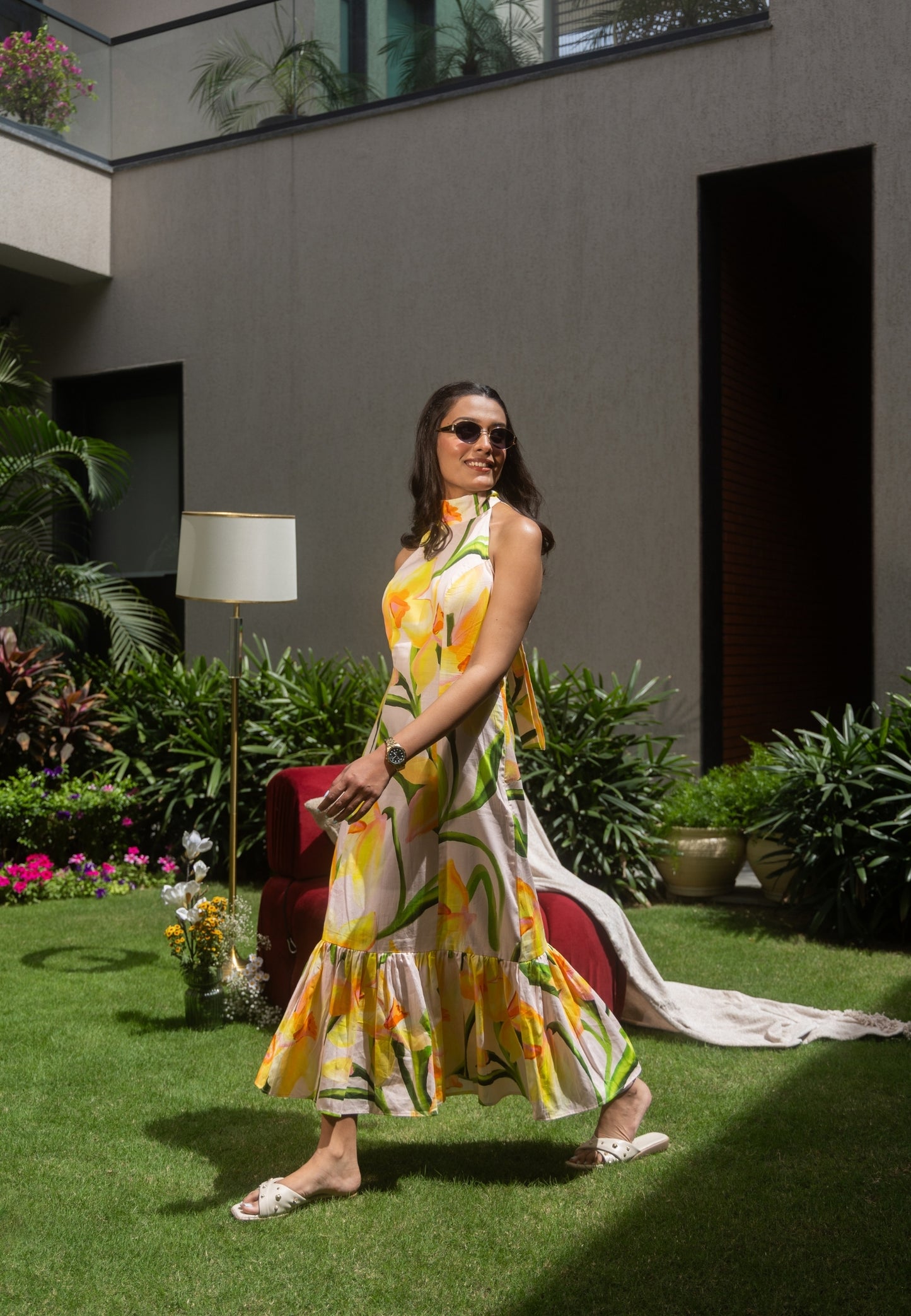 Sicily Halter Midi Dress