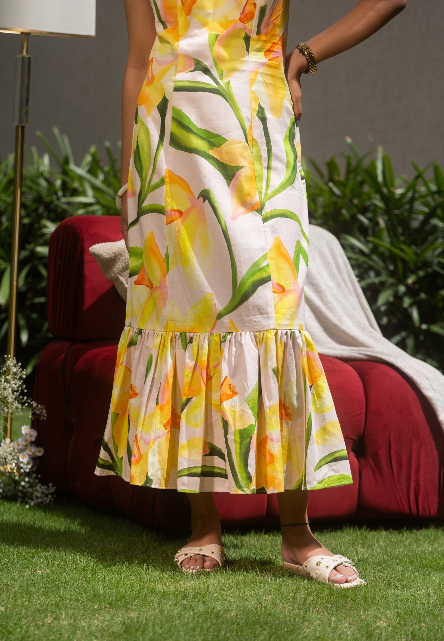 Sicily Halter Midi Dress