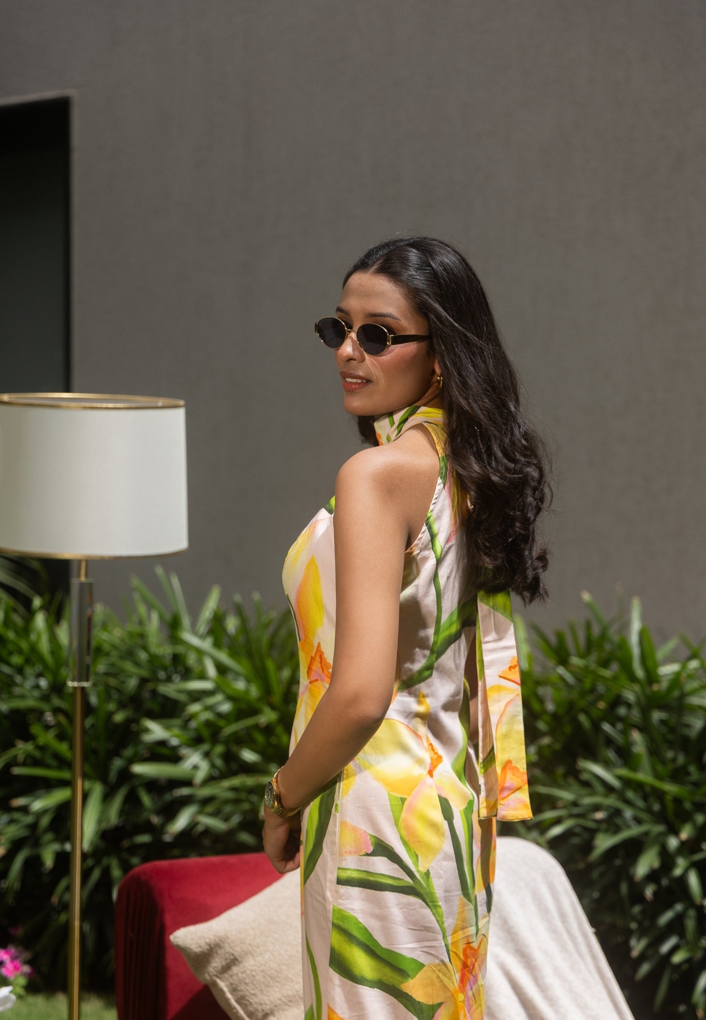 Sicily Halter Midi Dress