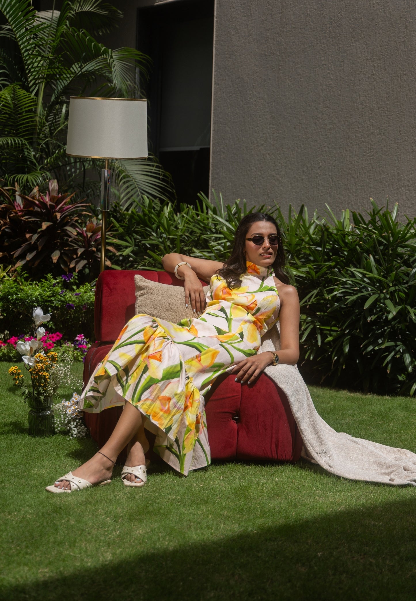 Sicily Halter Midi Dress