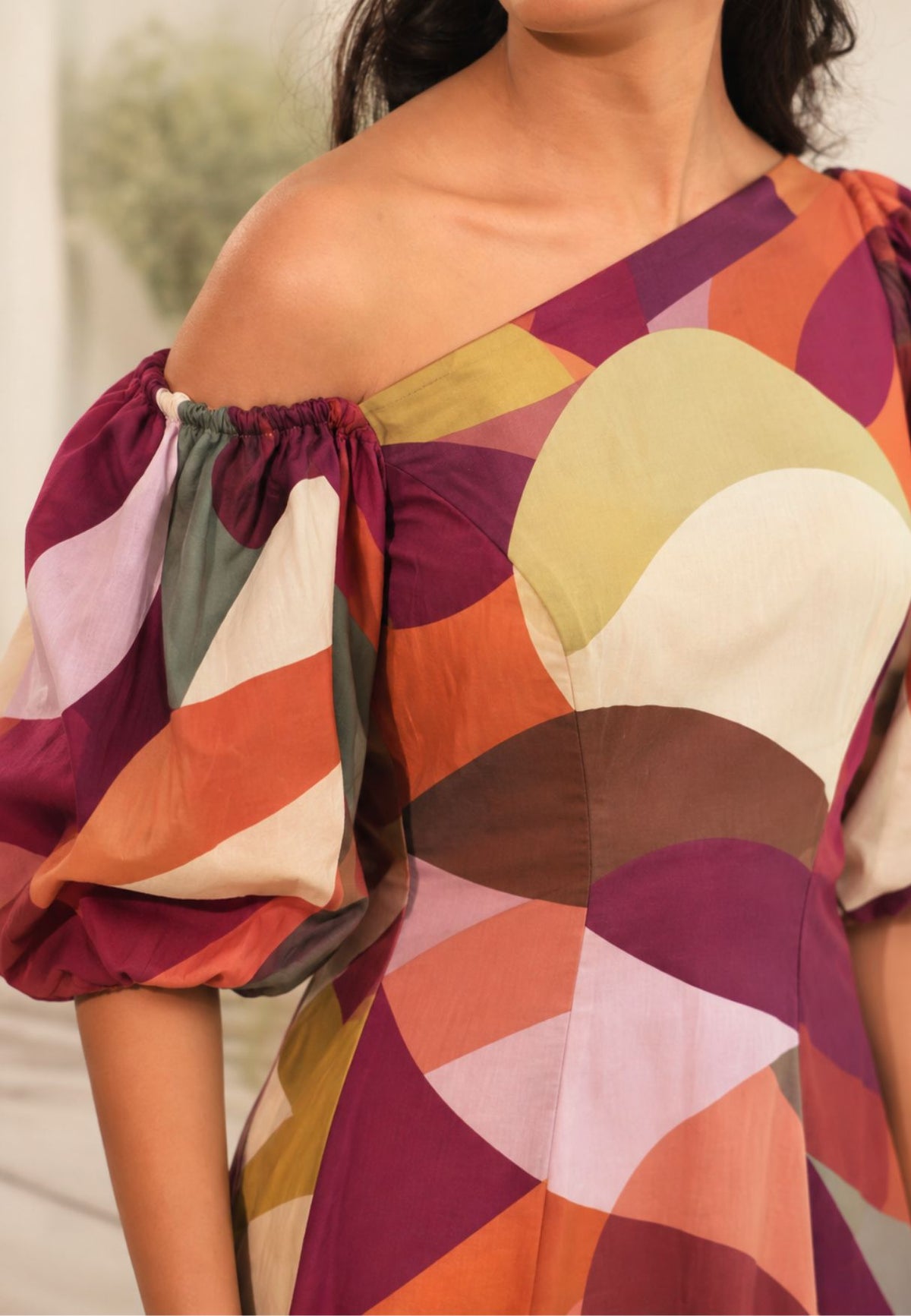 Terra Midi Puff Dress