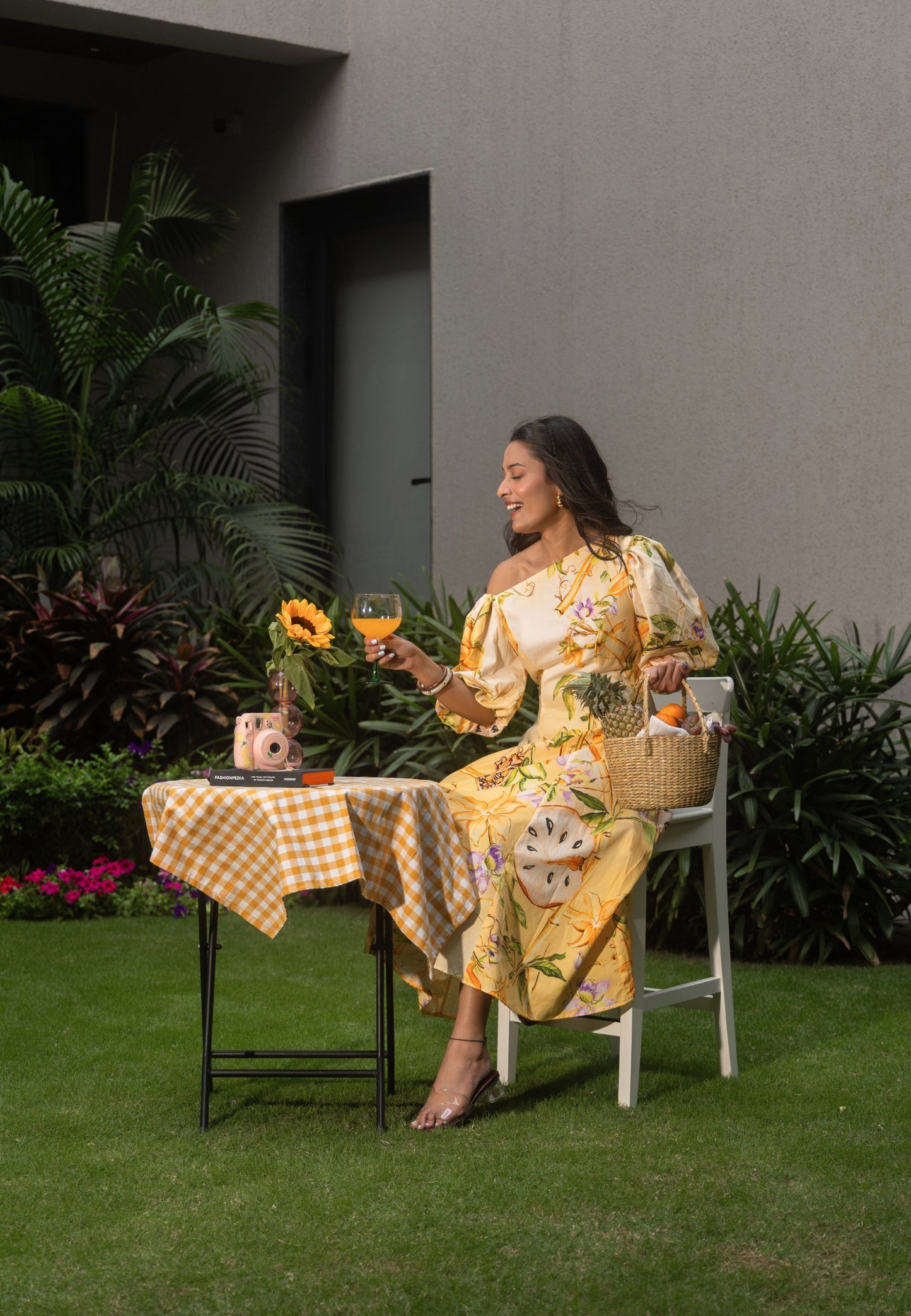 Florence Midi Puff Dress