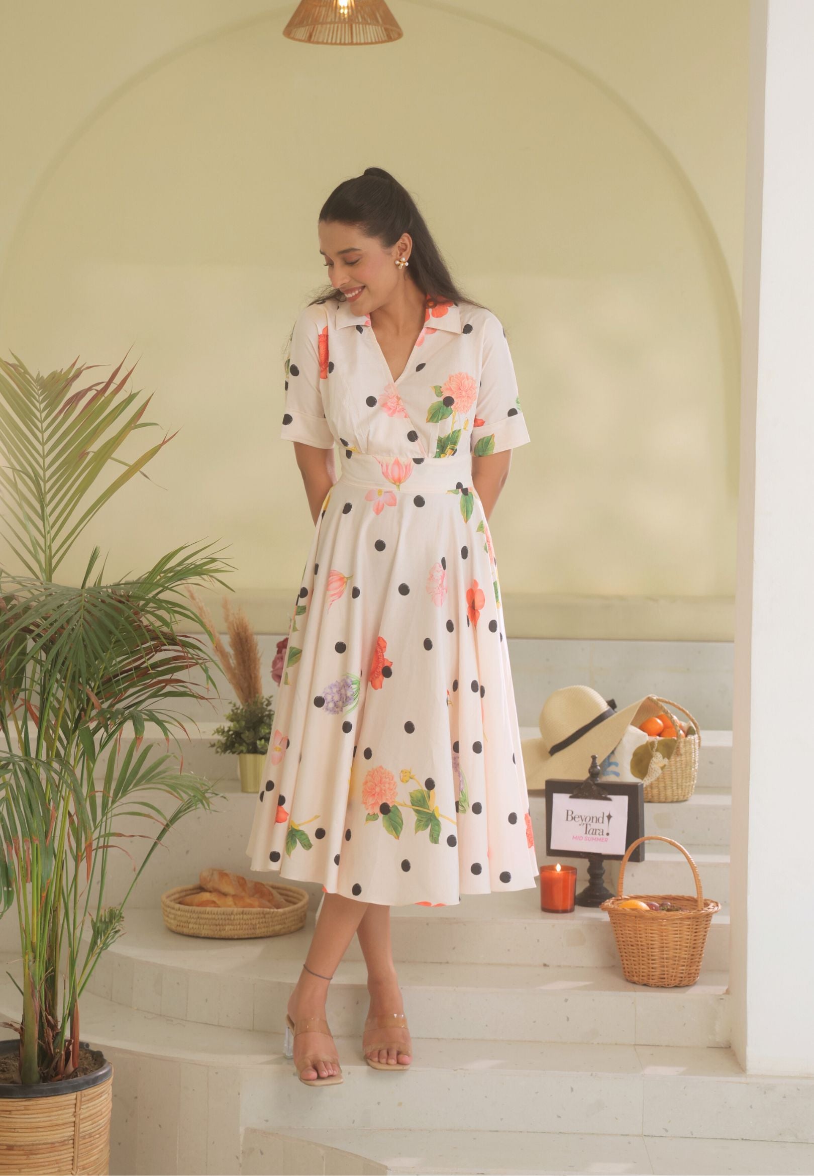 Capri Collar Midi Dress