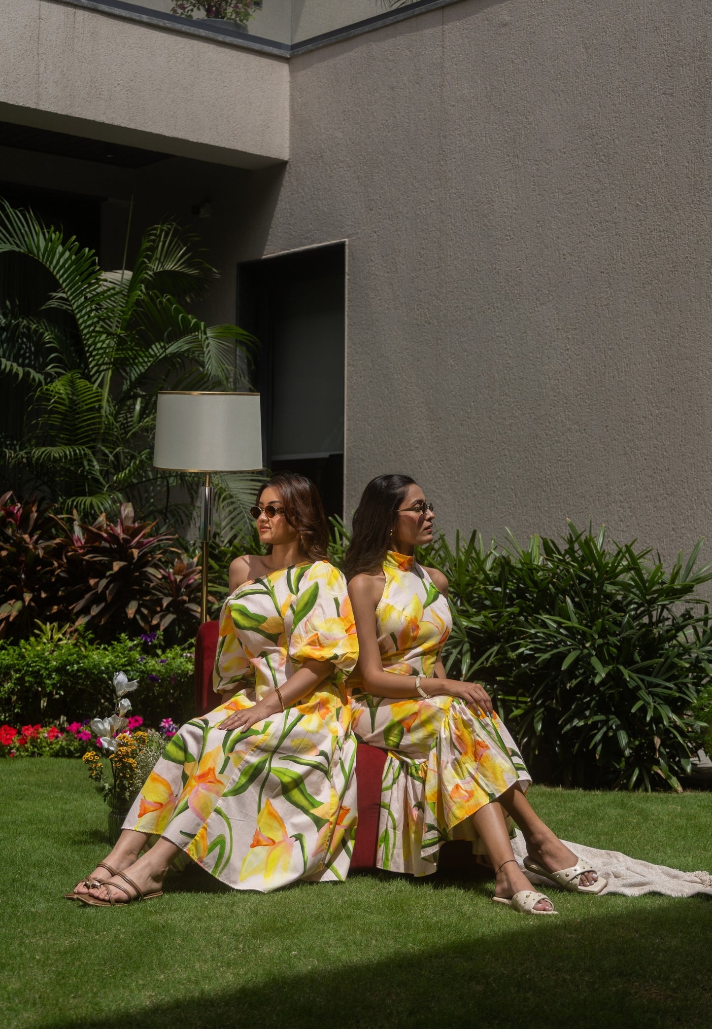 Sicily Midi Puff Dress