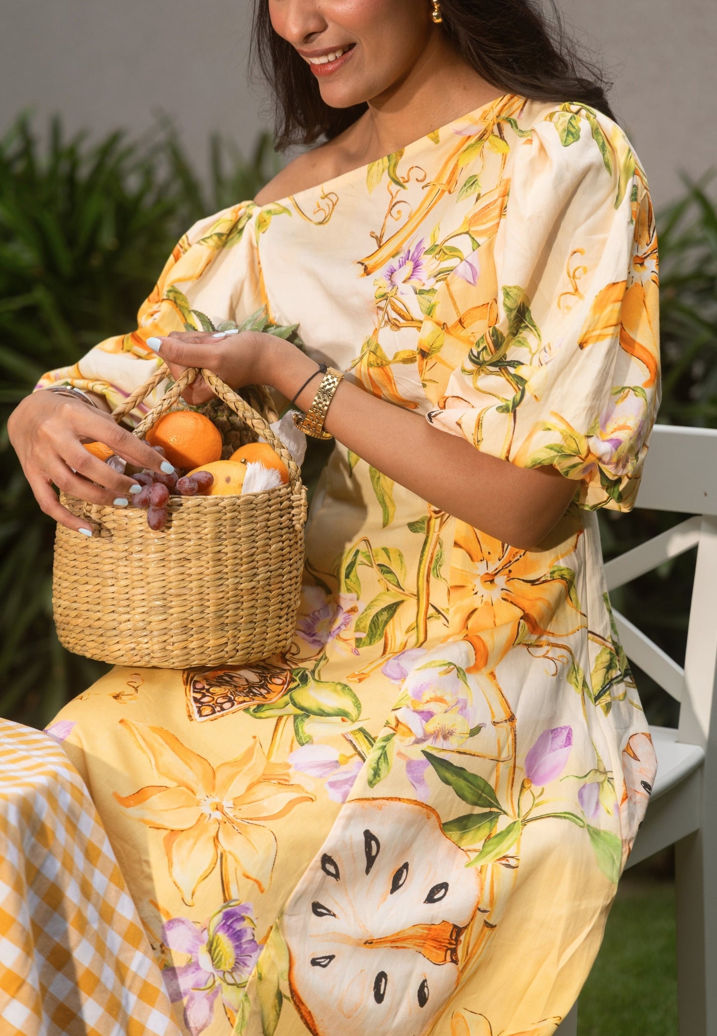 Florence Midi Puff Dress