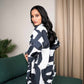 Monochrome Strokes Co-ord Set