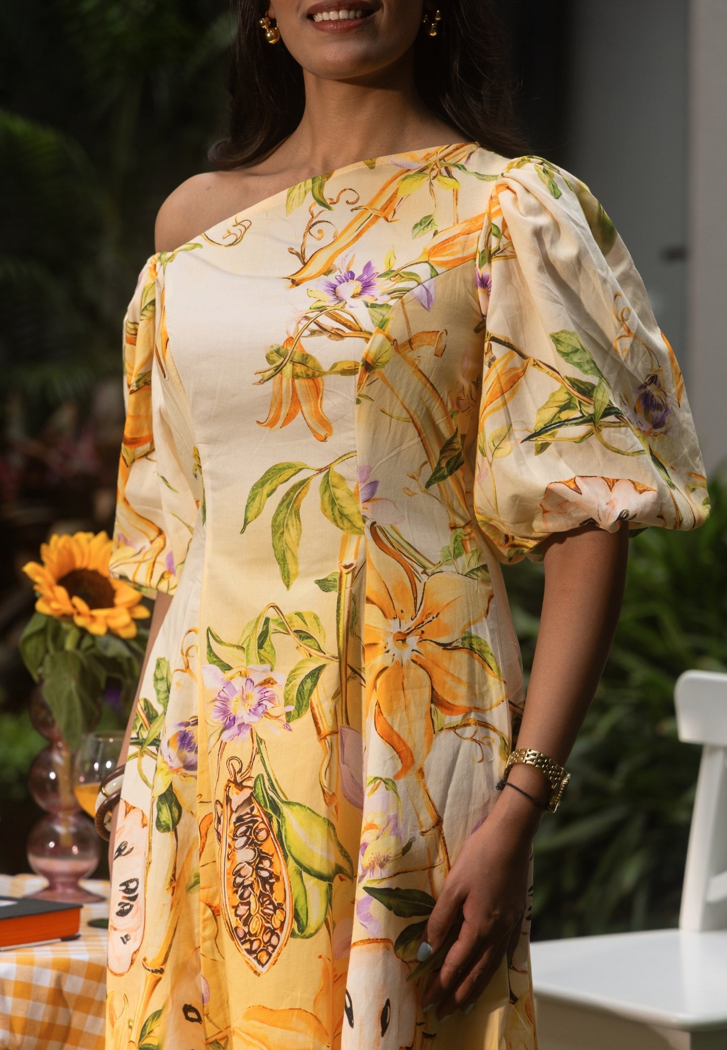 Florence Midi Puff Dress