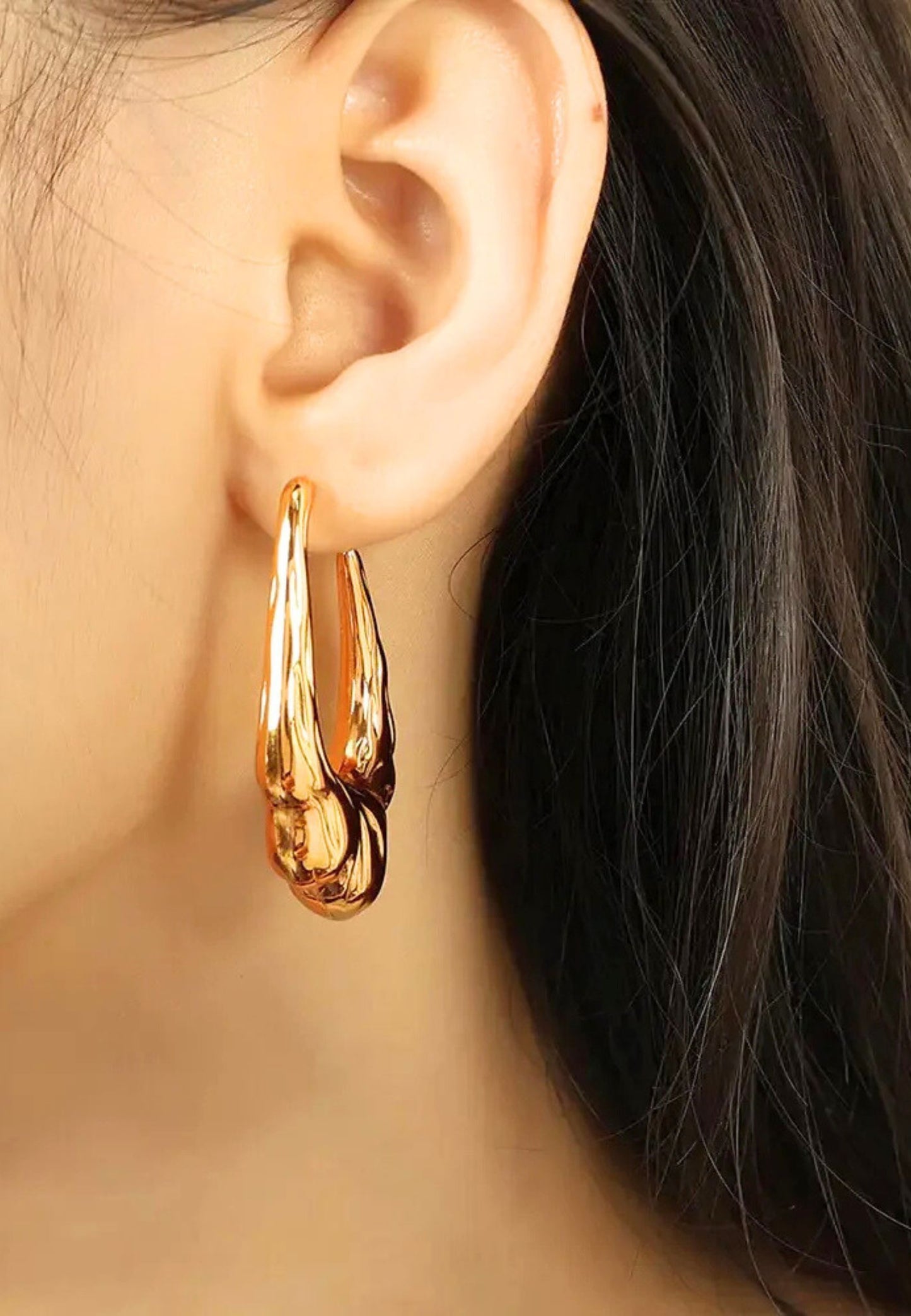 Liquid Gold Hoops