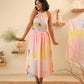 Santorini Halter Tie-Back Dress