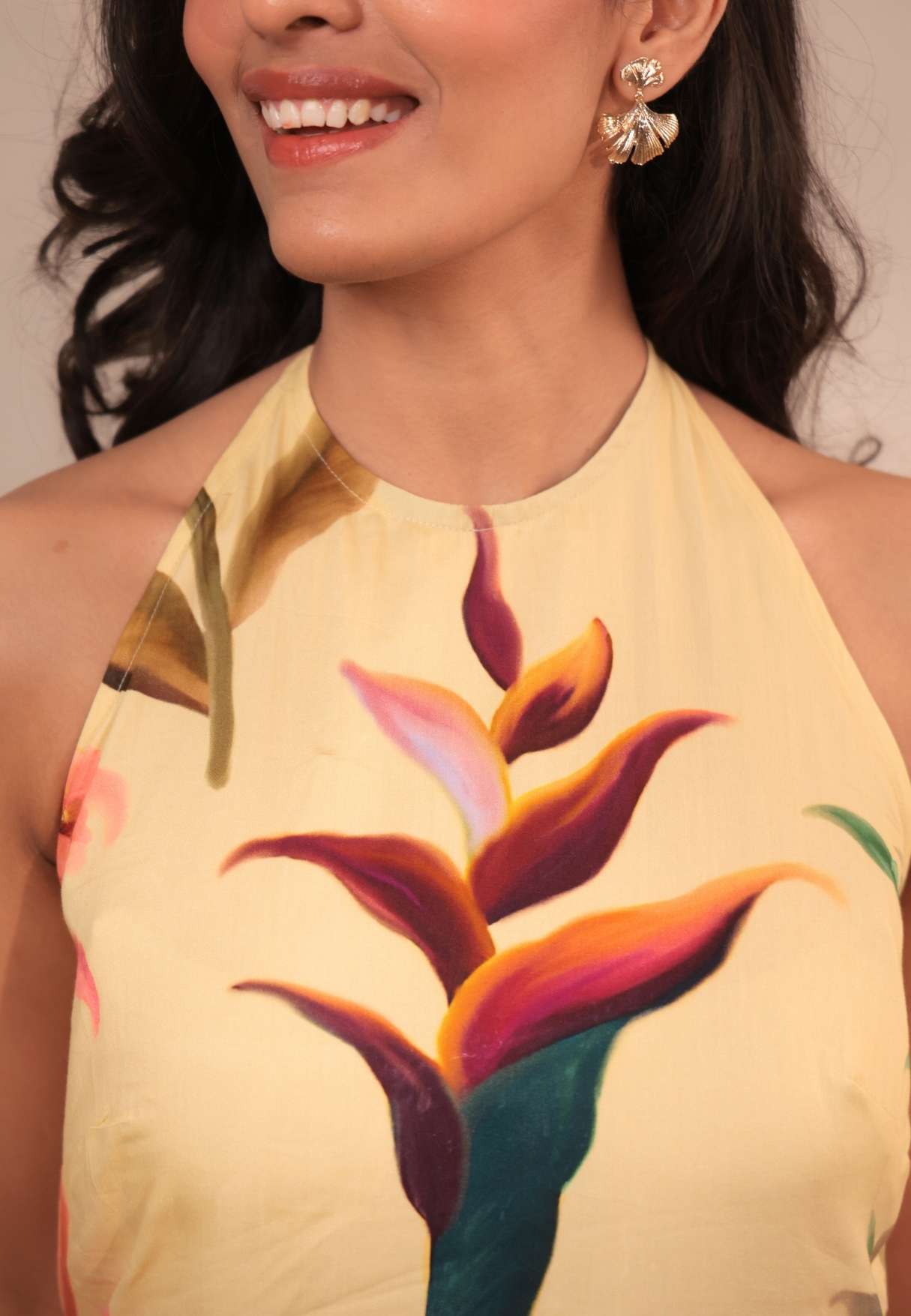 Bali halter tie-back dress