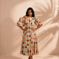 Mosaic Midi Puff Dress