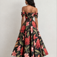 Scarlet Off-Shoulder Midi Dress