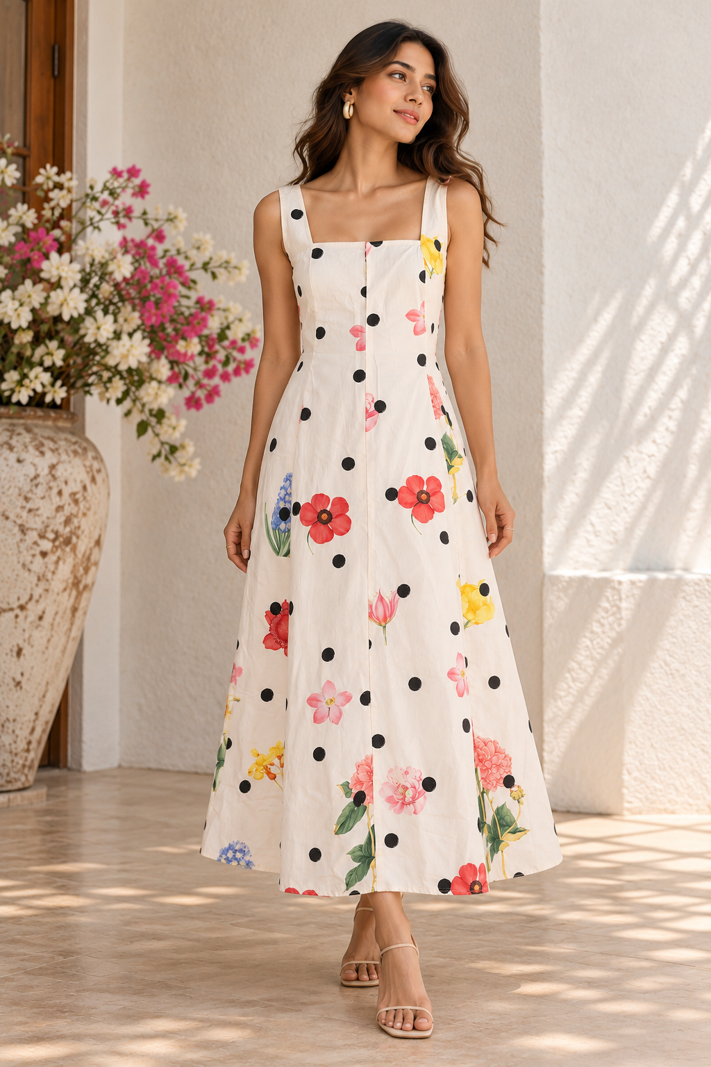 Capri Square neck dress ( Special Price )