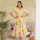 Wisteria Collar Midi dress