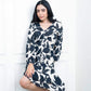 Ebony and Ivory Ruffle Dress
