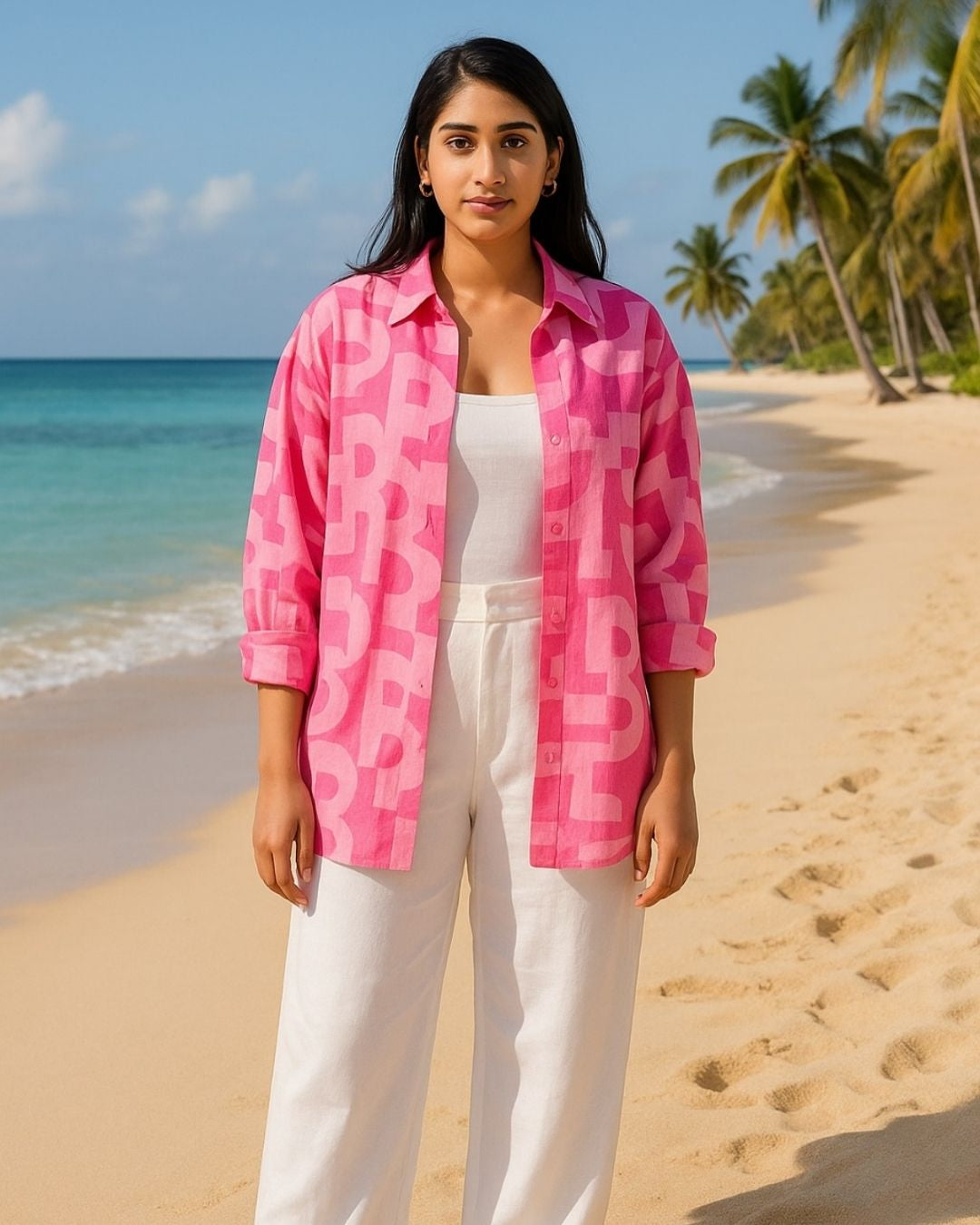 Bubblegum Brush Oversized Shirt